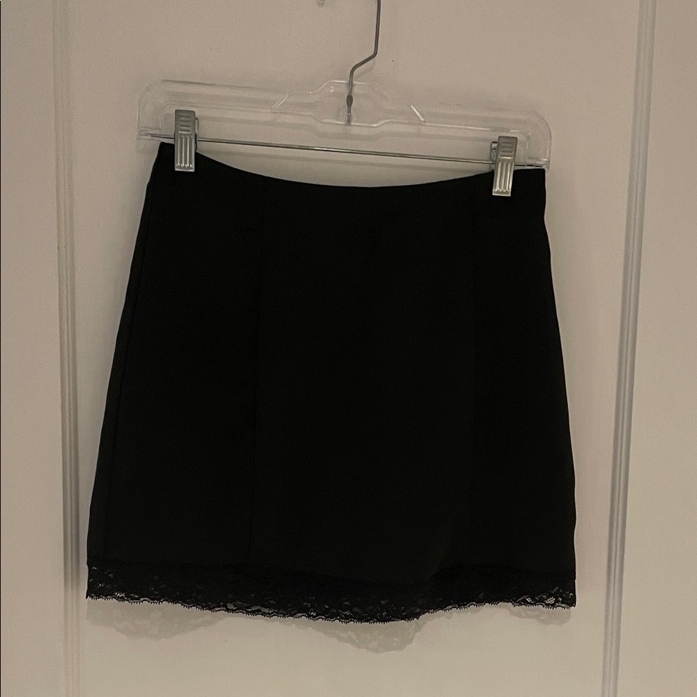 Motel Rocks Black Mini Skirt
